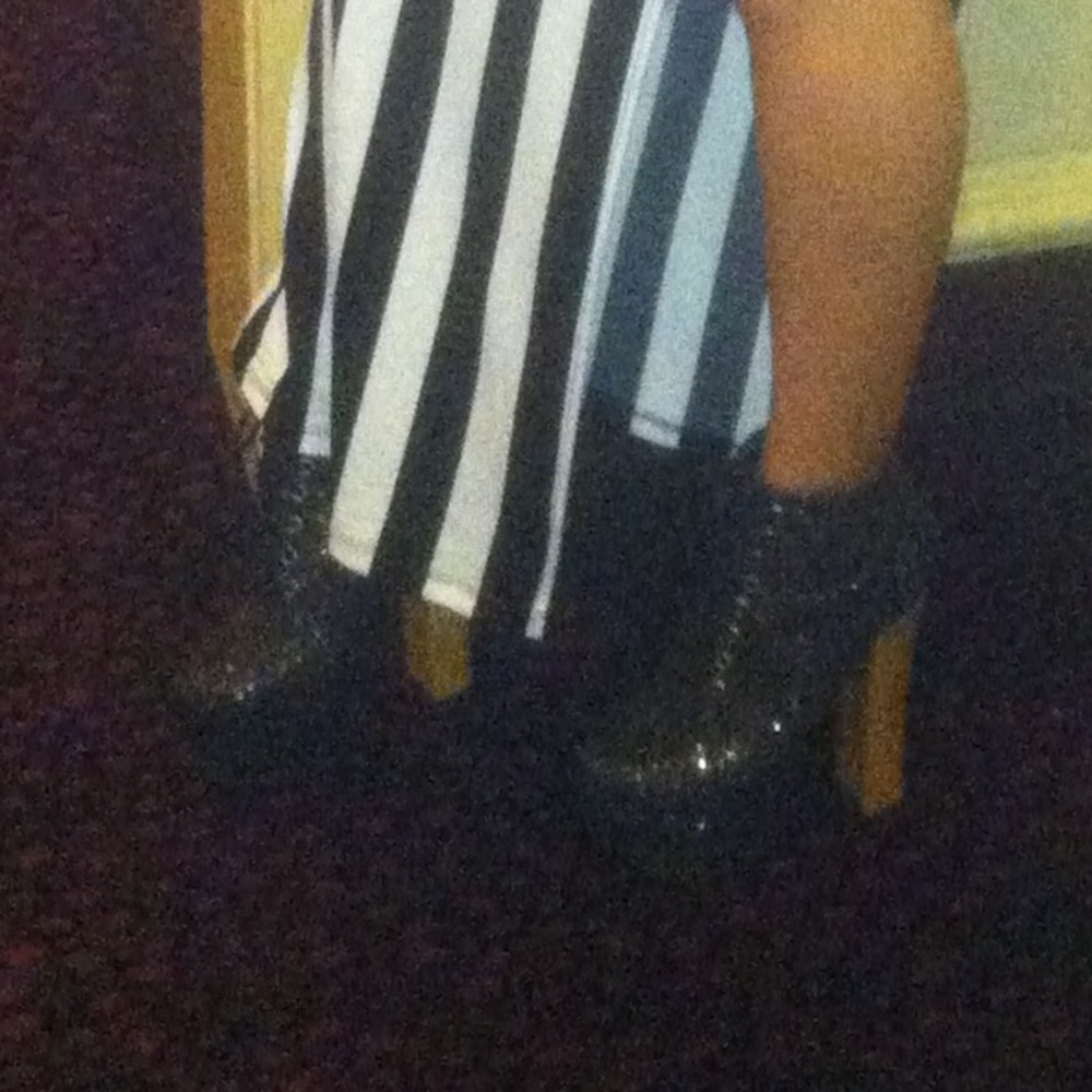 Sparkly Platform Booties - image 3